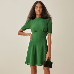 Reformation Maylin Dress Kelly Green